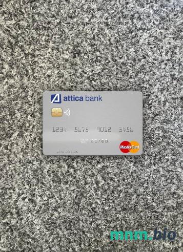 Greece Attica bank wygląd zdjęcia mastercard skan PSD + zdjęcie